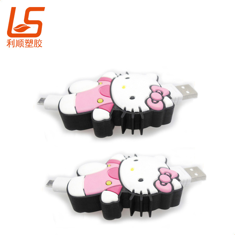 定制卡通公仔伸縮數(shù)據(jù)線套